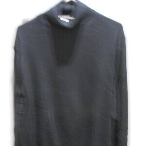 Vintage Mark Shale Men's Italian Black Turtleneck Long Sleeve Pull Over-Size 50